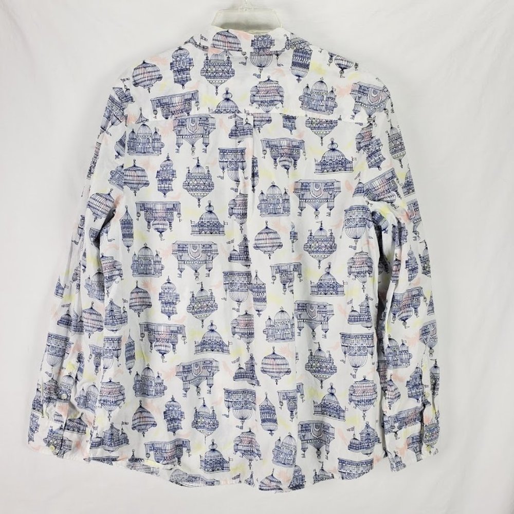Talbots Birdcage Print Blouse XL - Picture 4 of 4